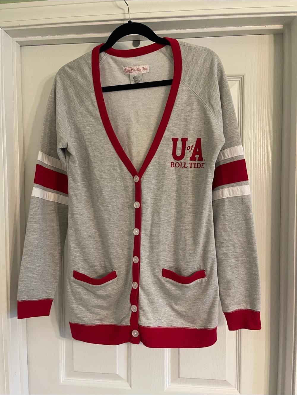 Alabama Roll Tide Cardigan Sweater/Jacket-sz Large